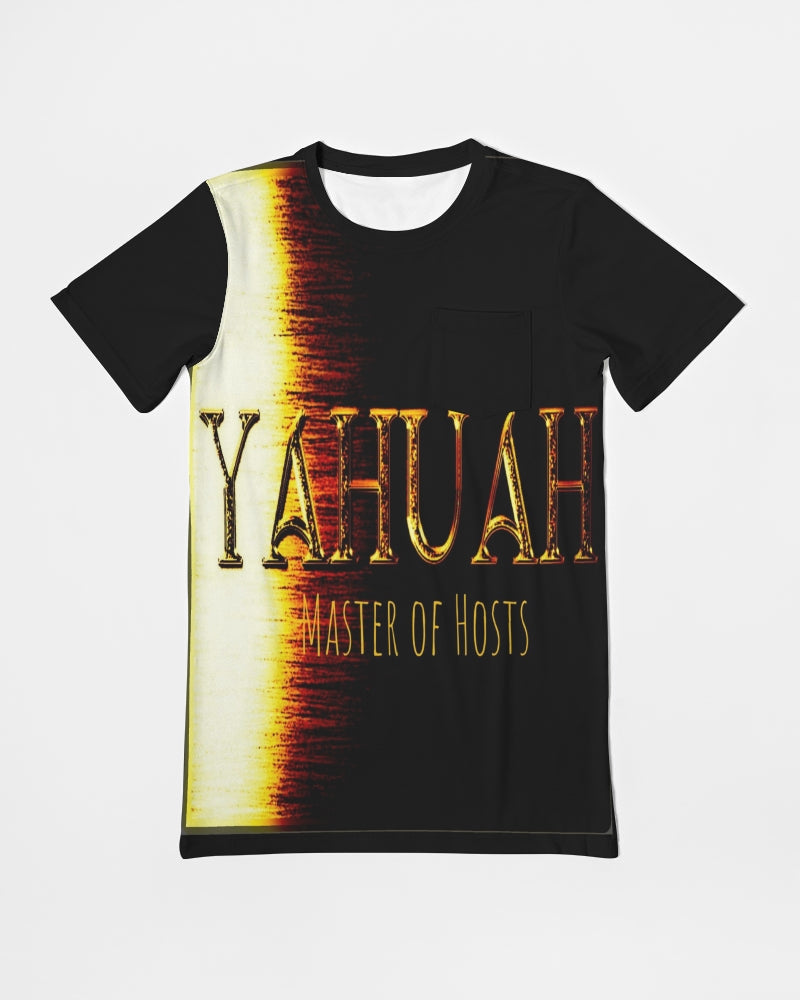 Yahuah-Master of Hosts 01-03 Men's Designer Pocket T-shirt