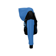 Cargar imagen en el visor de la galería, Yahuah Yahusha 01-06 Sudadera con capucha y cremallera completa con hombros caídos y diseño recortado 