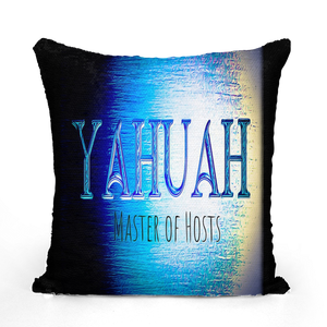 Yahuah-Master of Hosts 01-01 Funda de cojín de lentejuelas de diseñador (5 colores)