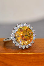 Load image into Gallery viewer, Moissanite Sunflower 925 Sterling Silver 2 Carat Ring