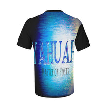 Cargar imagen en el visor de la galería, Yahuah-Master of Hosts 01-01 Camiseta con bolsillo de parche para hombre 