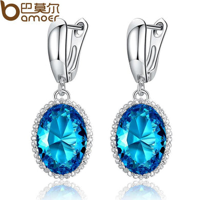 Platinum Plated Luxury AAA Zircon Earrings (4 colors)