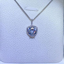 Load image into Gallery viewer, Heart Pendant 2 Carat Moissanite 925 Sterling Silver Solitaire Pendant Necklace