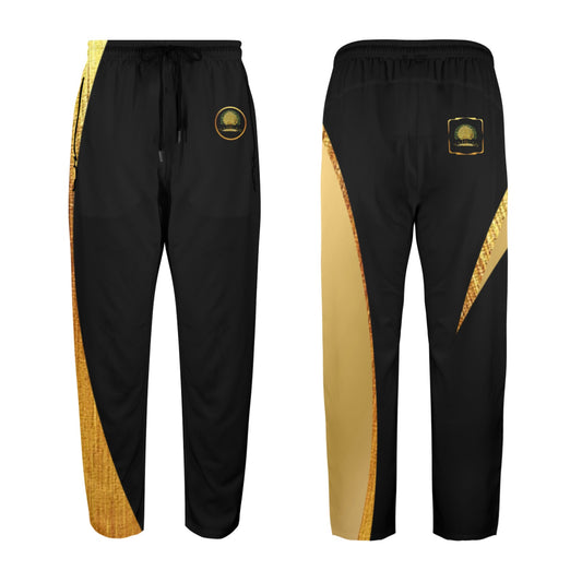 Yahuah-Tree of Life 03-01 Men's Designer Quick Dry Open Bottom Sweatpants