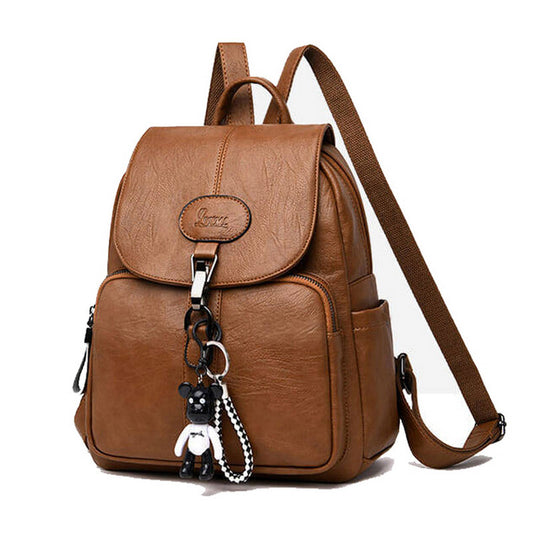 Vintage PU Leather Ladies Backpack