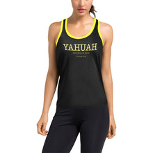 Cargar imagen en el visor de la galería, Yahuah-Name Above All Names 02-02 Camiseta sin mangas de diseñador para mujer con espalda cruzada 