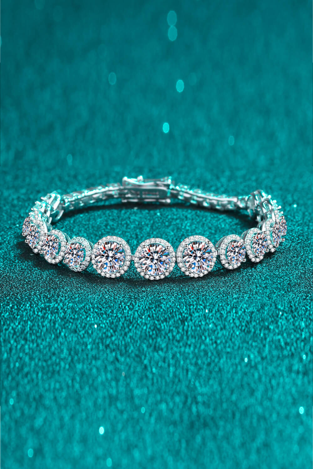 Moissanite 925 Sterling Silver 10.4 Carat Bracelet