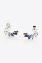 Load image into Gallery viewer, Multicolor Zircon 925 Sterling Silver Stud Earrings