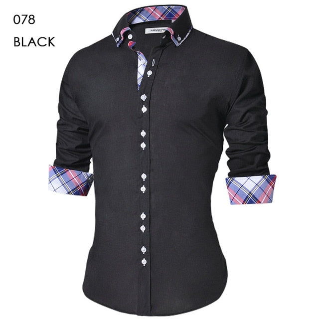 Long Sleeve Slim Fit Dress Shirt (4 colors)