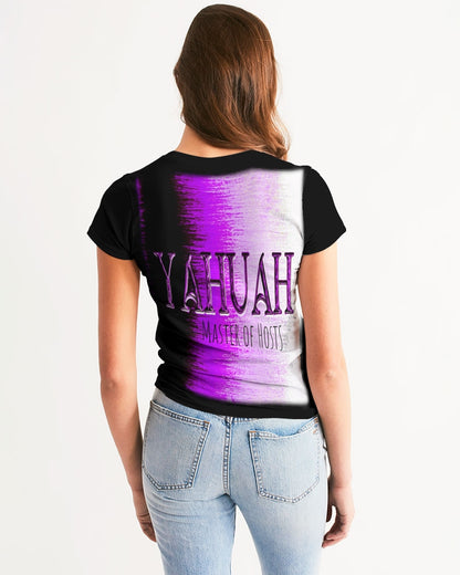 Yahuah: Master of Hosts (01-02) | Women's Fitted Tee