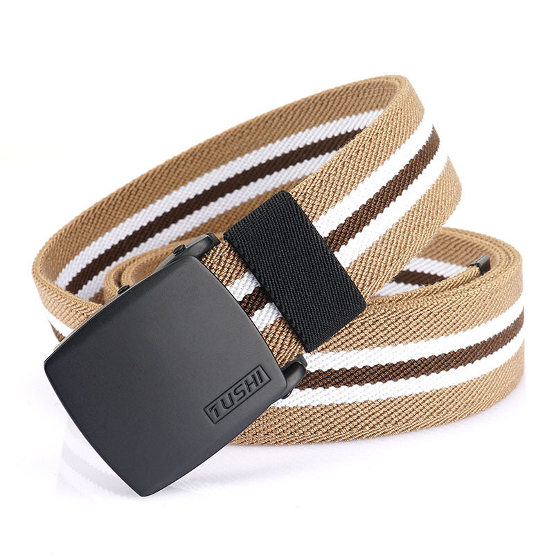 Cotton Elastic Woven Canvas Belt