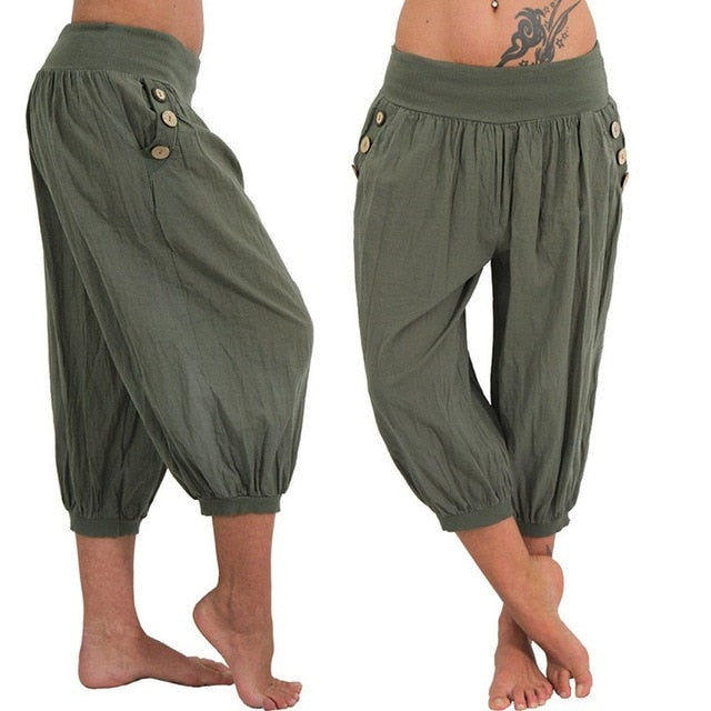 Solid Color Loose Capris (7 colors)