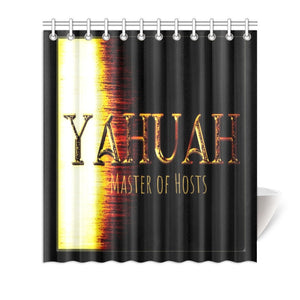 Yahuah-Maestro de Ejércitos 01-03 Cortina de ducha 5.6 pies (ancho) x 6 pies (alto) 