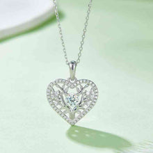 Load image into Gallery viewer, Moissanite 925 Sterling Silver Heart Shape Pendant Necklace