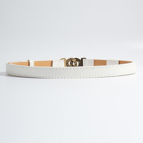 Alloy Buckle PU Leather Belt