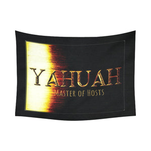Yahuah-Master of Hosts 01-03 Tapiz de pared de diseño 6.6 pies (ancho) x 5 pies (alto) 