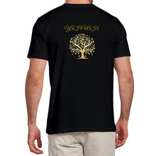 Cargar imagen en el visor de la galería, Yahuah-Tree of Life 01 Camiseta de algodón pesado de diseñador para hombre 