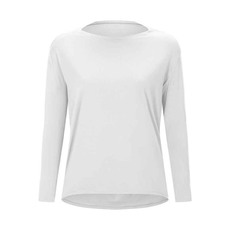 Loose Long Sleeve Slim Lady Sports Shirt