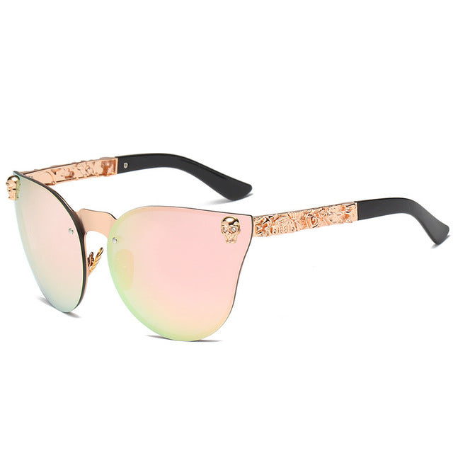 Skull Frame Metal Temple High Quality Sunglasses