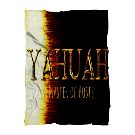 Yahuah-Master of Hosts 01-03 Designer Sublimation Throw Blanket 4.3ft (W) x 5.8ft (H)