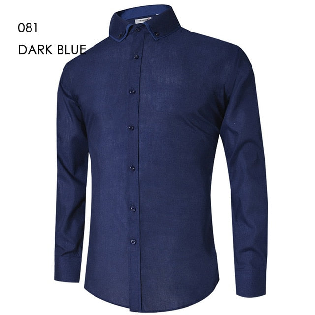 Long Sleeve Slim Fit Dress Shirt (4 colors)