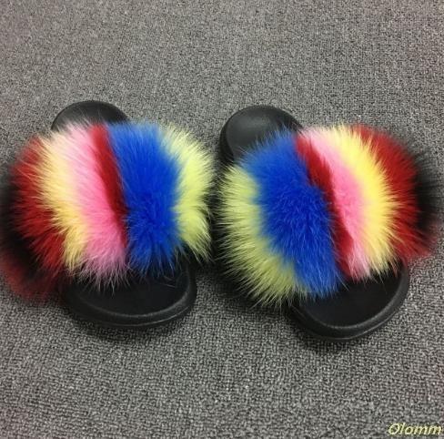 Faux Fur Lady Slippers