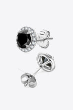 Load image into Gallery viewer, Two-Tone 4-Prong Moissanite Stud Earrings