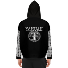 Load image into Gallery viewer, Yahuah-Tree of Life 02-06 Yin Yang Men’s Designer Relaxed Fit Pullover Hoodie