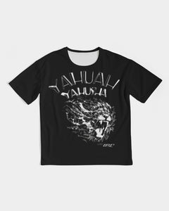 Yahuah Yahusha 01-07 Camiseta de diseñador premium con hombros caídos y peso pesado para hombre 