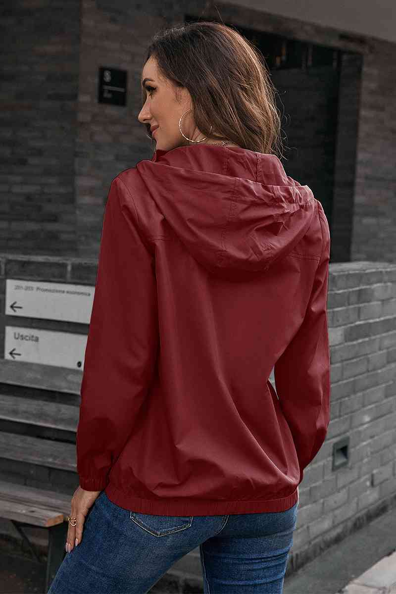 Solid Color Snap Button Windbreaker (5 colors)