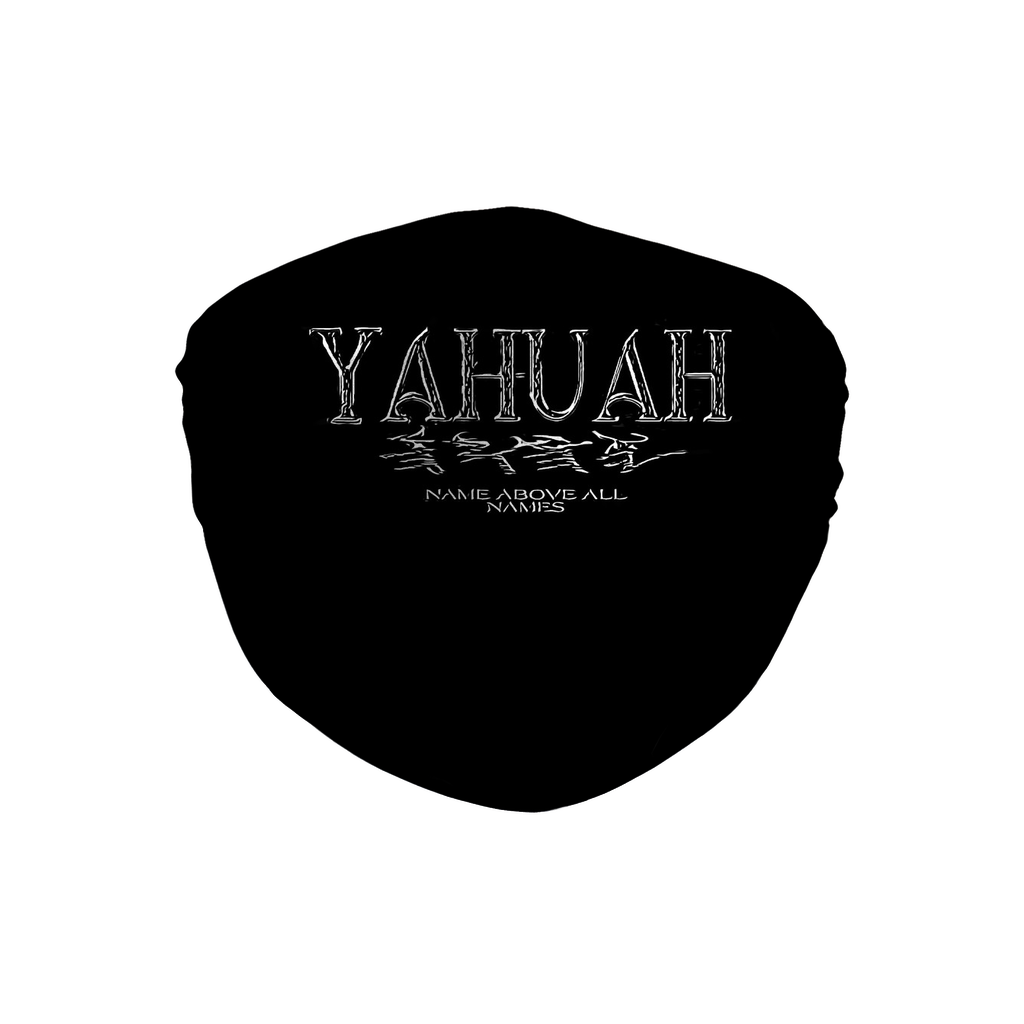 Yahuah-Name Above All Names 01-01 Mascarilla facial de sublimación de diseñador con diez filtros de repuesto 