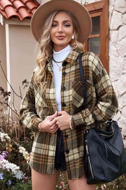 Plaid Print Shacket with Pockets (3 colors)