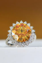 Load image into Gallery viewer, Moissanite Sunflower 925 Sterling Silver 2 Carat Ring