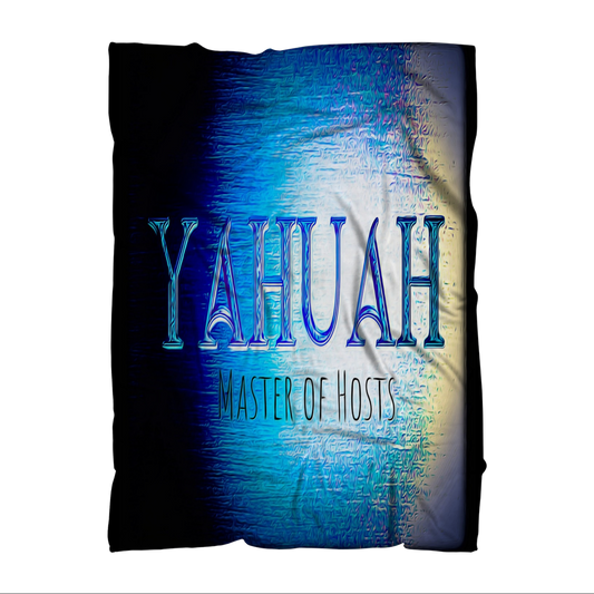 Yahuah-Master of Hosts 01-01 Designer Sublimation Throw Blanket 4.3ft (W) x 5.8ft (H)