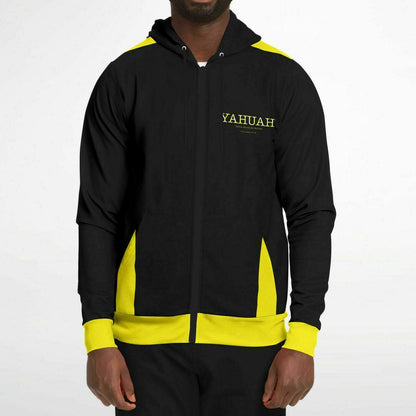 Yahuah-Name Above All Names 02-02 Designer Triblend Fleece Lined Unisex Zip Hoodie