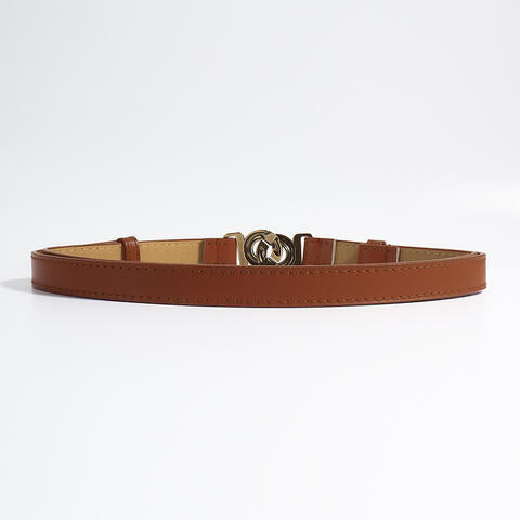 Alloy Buckle PU Leather Belt