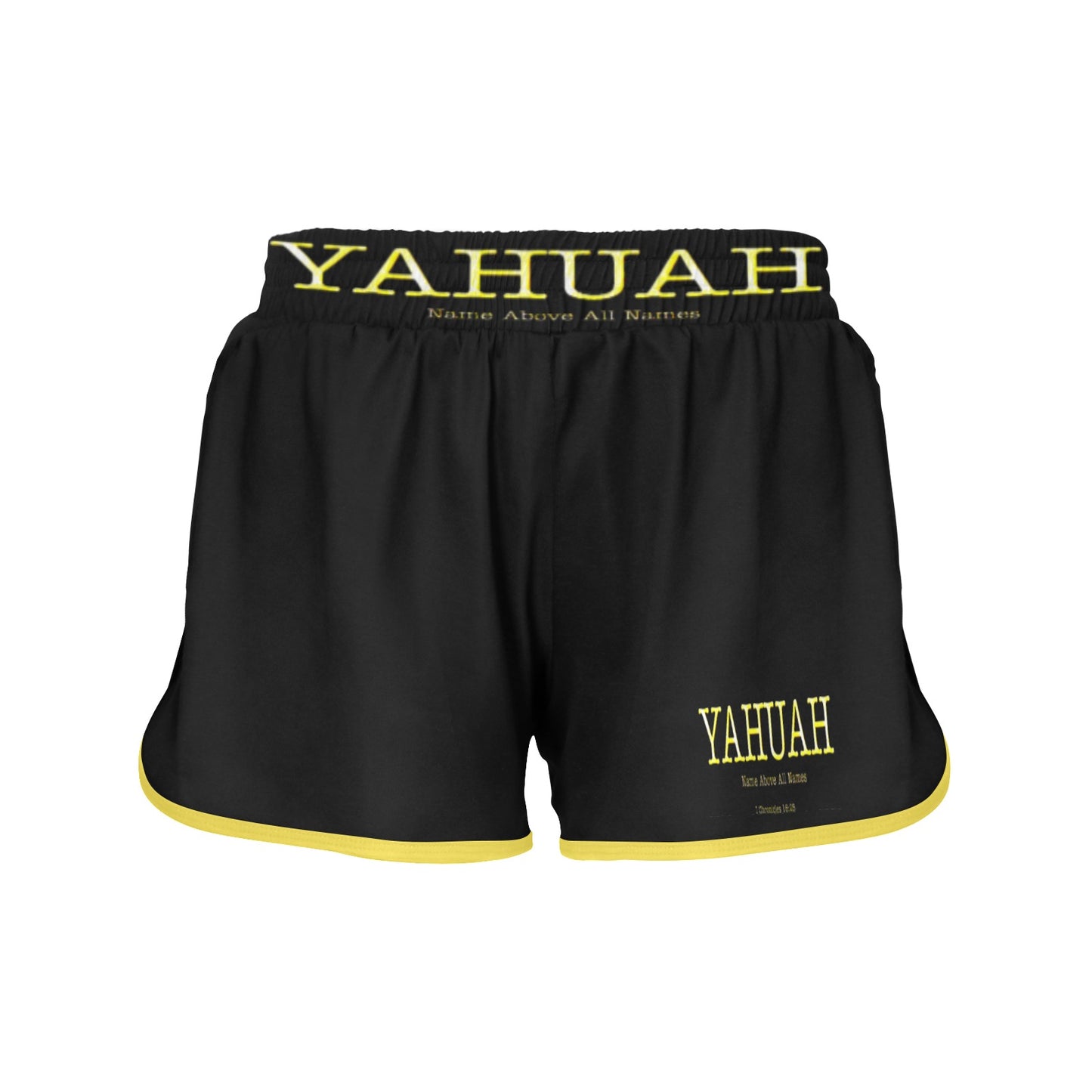 Yahuah-Name Above All Names 02-02 Ladies Designer Sports Shorts