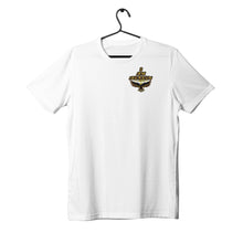 Cargar imagen en el visor de la galería, I AM HEBREW 02 Camiseta de jersey de algodón Pima de diseñador para mujer (negro/blanco) 