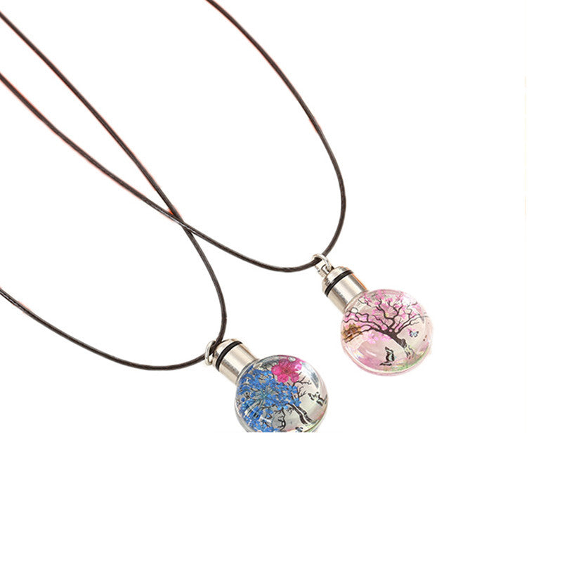 Flower LED Star Light Emitting Pendant Necklace