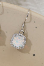 Load image into Gallery viewer, Opal Square Drop Earrings