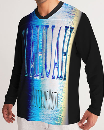 Yahuah: Master of Hosts (01-01) | Men's Long Sleeve Jersey Tee
