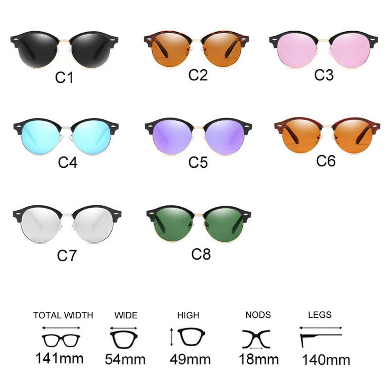 Polarized Round Women Sunglasses