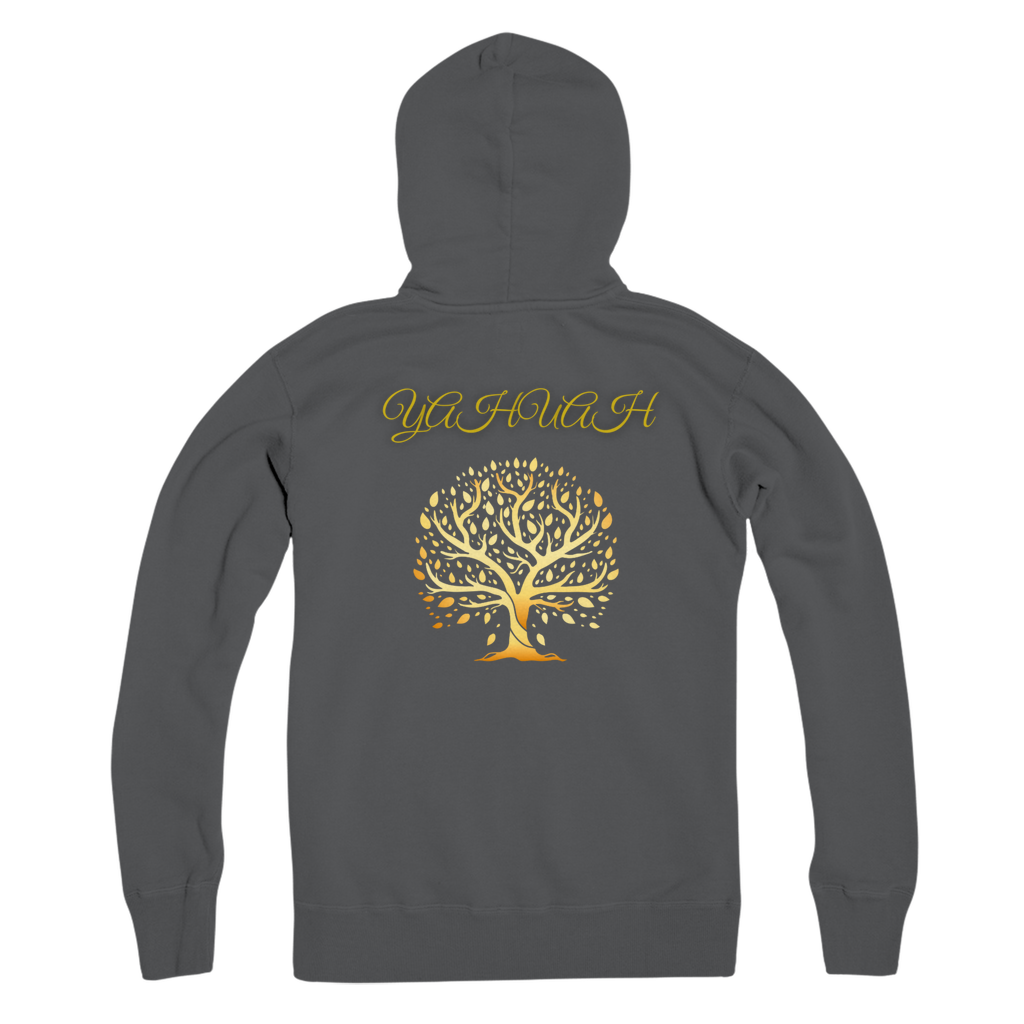 Yahuah-Tree of Life 01 Designer Bella + Canvas Premium Adult Full Zip Hoodie (6 colors)