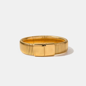 18K Gold Plated Stainless Steel Bangle Bracelet (6 styles)