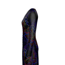 Cargar imagen en el visor de la galería, Estampados florales: Minivestido tipo cárdigan con cuello en V y diseño estampado Roses 01 