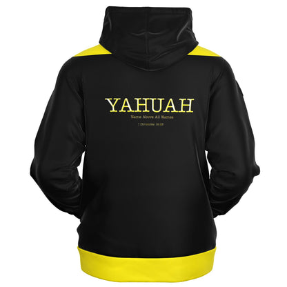 Yahuah-Name Above All Names 02-02 Designer Triblend Fleece Lined Unisex Zip Hoodie