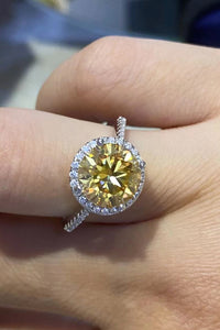 Round 2 Carat Moissanite Ring