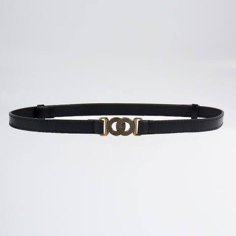 Alloy Buckle PU Leather Belt