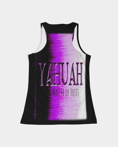 Yahuah-Master of Hosts 01-02 Camiseta sin mangas de diseñador para mujer con espalda cruzada