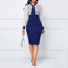 Load image into Gallery viewer, Lace Puff Sleeve Bodycon Midi Dress (3 colors)
